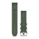 Garmin QuickFit 22 Watch Straps. Pine Green Silicone Strap-1