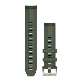 Garmin QuickFit 22 Watch Straps. Pine Green Silicone Strap
