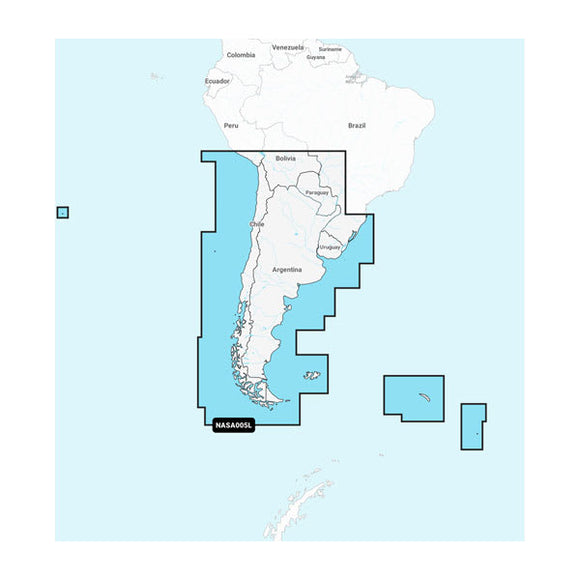 Garmin Chile. Argentina & Easter Island - Marine Charts
