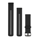 Garmin Quick Release Bands (22 mm). Black with Slate Hardware-1