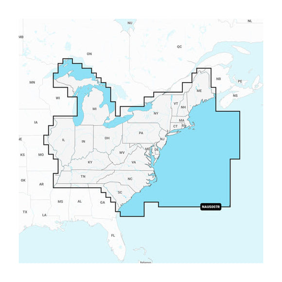 Garmin U.S. East - Lakes. Rivers and Coastal Marine Charts