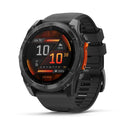 Garmin fenix 8 51 mm. AMOLED. Slate Gray with Black Silicone Band-1