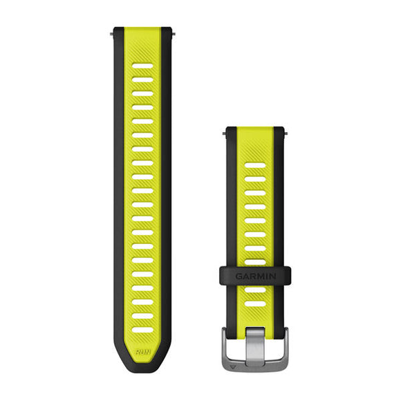 Garmin Quick Release Bands (20 mm). Amp Yellow/Black Band