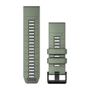 Garmin QuickFit 26 Watch Bands. Willow/Graphite Silicone-1