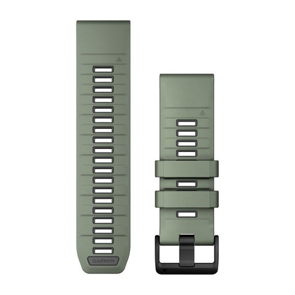 Garmin QuickFit 26 Watch Bands. Willow/Graphite Silicone
