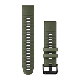 Garmin QuickFit 22 Watch Bands. Moss/Graphite Silicone