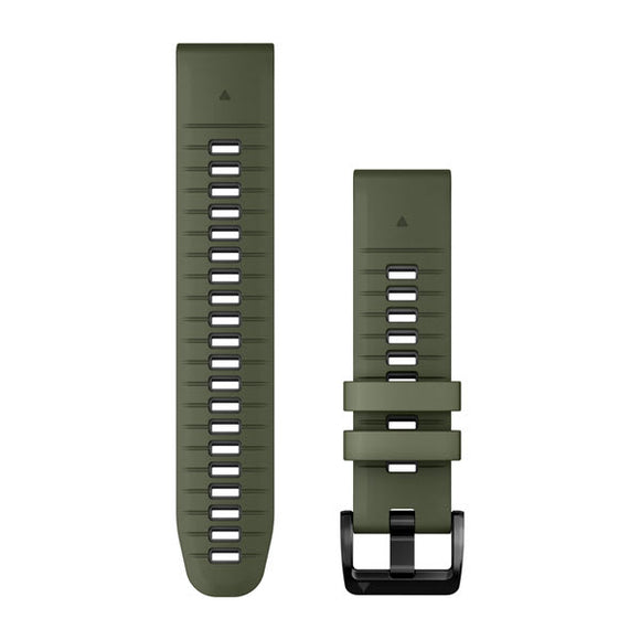 Garmin QuickFit 22 Watch Bands. Moss/Graphite Silicone