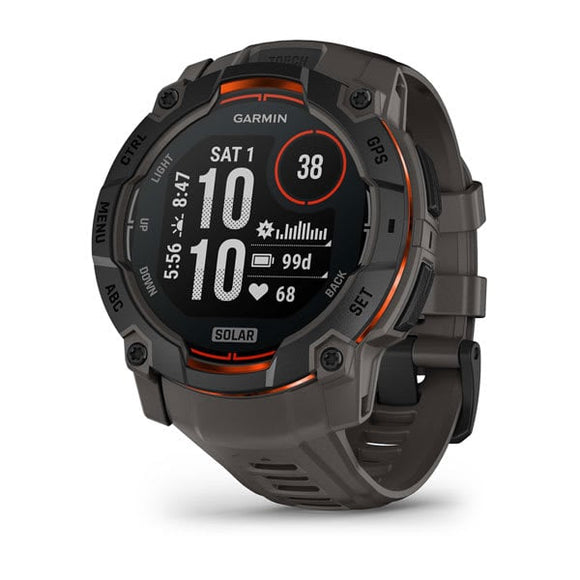 Garmin Instinct 3 50 mm. Solar. Black with Charcoal Band