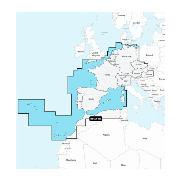Garmin Europe. Central & West - Marine Charts