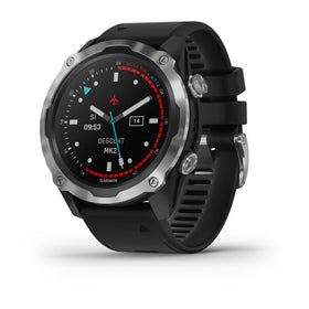 Garmin Descent Mk2. Stainless Steel with Black Band