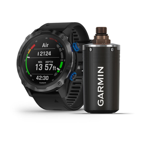 Garmin Descent Mk2i Bundle. Titanium Carbon Gray DLC with Black Band