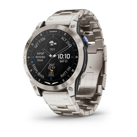 Garmin D2 Mach 1. Aviator Smartwatch with Vented Titanium Bracelet