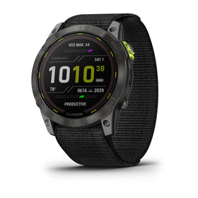 Garmin Enduro 2 Carbon Gray DLC Titanium with Black UltraFit Nylon Strap