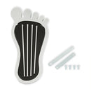 Mr. Gasket Foot Print Gas Pedal Pad - Aluminum - Chrome & Painted Black Trim-1
