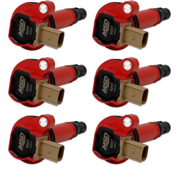 MSD Coil. RED. Ford Eco-Boost 3.5L V6. 6-Pk
