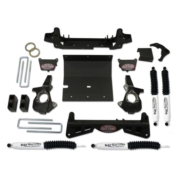 Tuff Country 01-10 Chevy Silverado 2500HD 4x4 4in Lift Kit (w/3pc Sub Frame SX8000 Shocks)