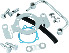 Bikers Choice 93-17 Big Twin Exc M8 Chrome Air Cleaner Mounting Kit For Custom Air Cleaners