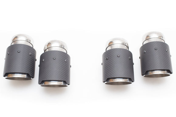 Fabspeed Porsche E3 Cayenne S 2.9L Turbo Deluxe Quad Style Tips