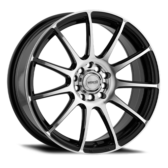 MAXXIM CHAMP 17 X 7 +40 5 X 108/114.3 CB73.1 MACHINED FACE / GLOSS BLACK