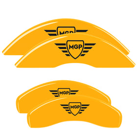 MGP 21-23 Kia K5 Engraved Front & Rear Brake Caliper Cover Set - Yellow