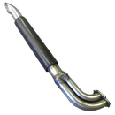 PTP AC Cobra Full SR-Glass Exhaust Sleeve - Black (Set - Left & Right)-1