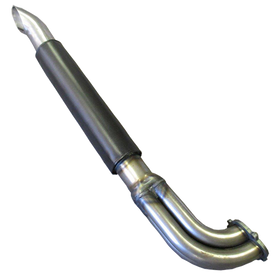 PTP AC Cobra Full SR-Glass Exhaust Sleeve - Black (Set - Left & Right)