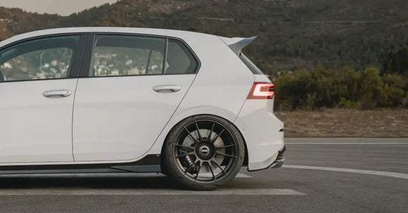 Zaero Design VW Golf R & Golf GTI Clubsport Mk8 EVO-1 Gloss Black Rear Spoiler | ZA-GOLF-8-CS-R-TL