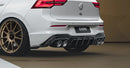 Zaero Design VW Golf R Mk8 EVO-1 Gloss Black Rear Diffuser | ZA-GOLF-8-R-DF-1
