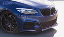 Zaero Design BMW 2 Series, M235i & M240i F22 F23 EVO-1 Gloss Black Front Splitter | ZA-F22-FS-1