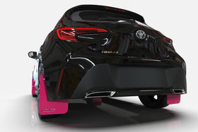 Rally Armor 22-25 Hyundai Santa Cruz Pink Mud Flap BCE Logo - 0