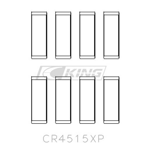 King Ford/Mazda Duratec 121ci 2.0L 16V (Size 0.25) Connecting Rod Bearings (Set of 4)