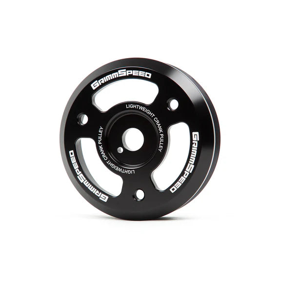 Grimmspeed Lightweight Crank Pulley Black For Subaru FA/FB Engines Equipped w/1-