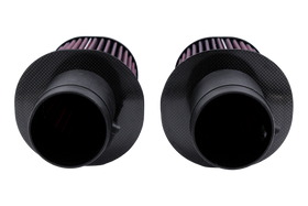 BMC 09-12 Audi R8 5.2L V10 Quattro / R-Tronic Cylindrical Carbon Racing Filter Induction System Kit - 0
