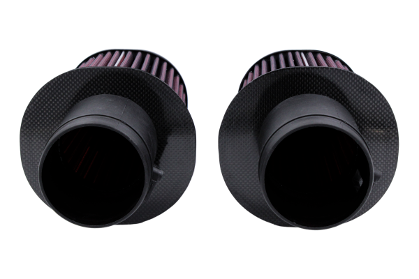 BMC 09-12 Audi R8 5.2L V10 Quattro / R-Tronic Cylindrical Carbon Racing Filter Induction System Kit - 0