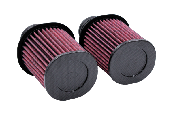 BMC 09-12 Audi R8 5.2L V10 Quattro / R-Tronic Cylindrical Carbon Racing Filter Induction System Kit