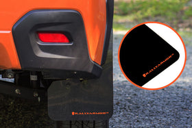 Rally Armor 13-17 Subaru Crosstrek XV Black Mud Flap w/Orange Logo - 0