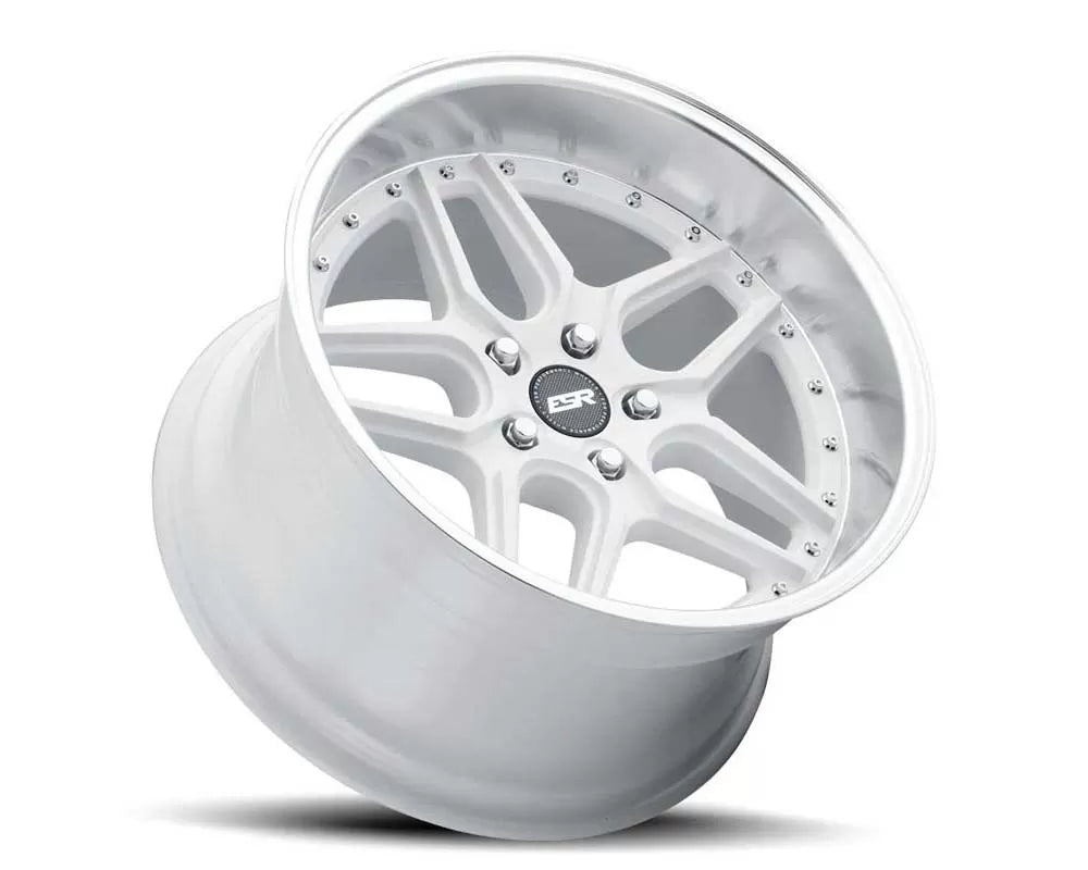 ESR Wheels CS15 18" 5x112 Gloss White W/ Machined Lip