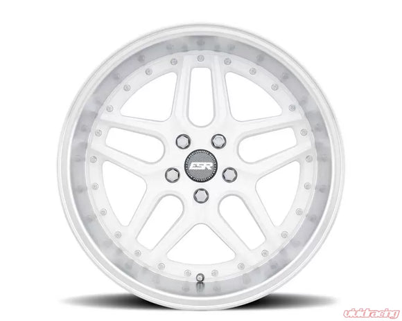 ESR Wheels CS15 18" 5x112 Gloss White W/ Machined Lip