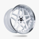 ESR Wheels CS15 18" 5x112 Gloss White W/ Machined Lip-1