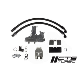 CTS TURBO AUDI B8.5 A4/A5 CATCH CAN KIT (FLEX-FUEL WITH ALUMINUM INTAKE MANIFOLD)