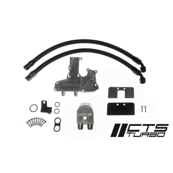 CTS TURBO AUDI B8.5 A4/A5 CATCH CAN KIT (FLEX-FUEL WITH ALUMINUM INTAKE MANIFOLD)