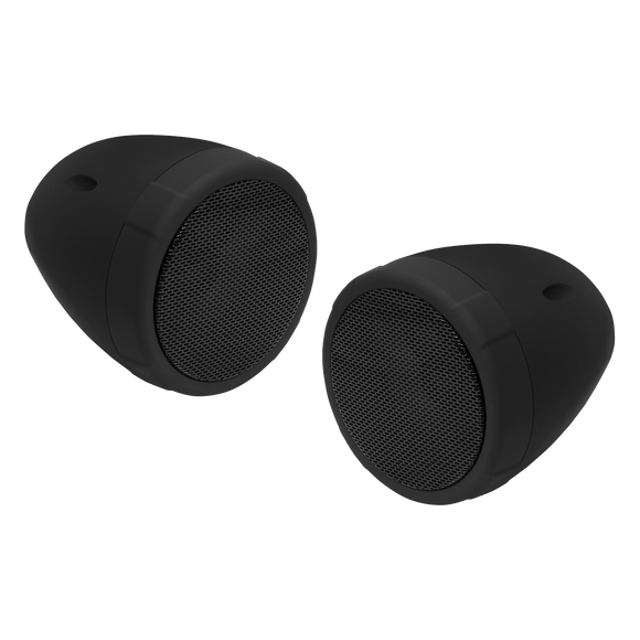 Boss Audio Systems Motorcycle Speaker Built In Amplifier/ Bluetooth 3in Speakers- Black