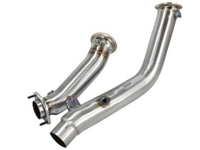 aFe Power Elite Twisted Steel Down-Pipes Race 2015+ BMW M3/M4 (F80/F82) L6-3.0L (tt) S55
