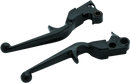 Kuryakyn Trigger Lever Set 96-Up Cable Gloss Black-1