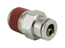 Straight Male - 1/4" MNPT x 1/4" PTC - DOT - SMC # KV2H07-35S-1