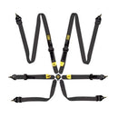 OMP Safety Harness First 2In Black (Fia 8853-2016) Pull Up - Steel Adj-1