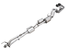 AWE 0FG Exhaust with BashGuard for 3rd Gen Tacoma - Dual Diamond Black Tips-23