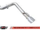 AWE Track Edition Exhaust for 15+ Charger 6.4 / 6.2 SC - Chrome Silver Tips-5