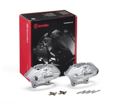 Brembo OE 16-21 BMW M2/15-18 M3/15-20 M4 Hydraulic Front X-Style Brake Calipers - Silver 6875651