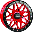 DragonFire Racing Typhon Wheel 15X6 4/156 5+1 +40 Machined Red-1